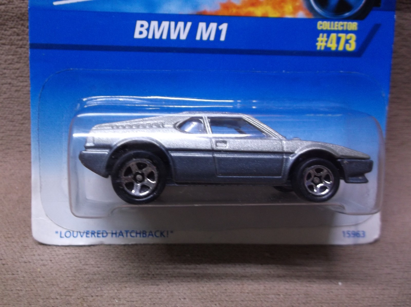 HOT WHEELS 1996 #473 SILVER BMW M1 GERMAN LUXURY SUPERCAR HYPERCAR SPORTS CAR