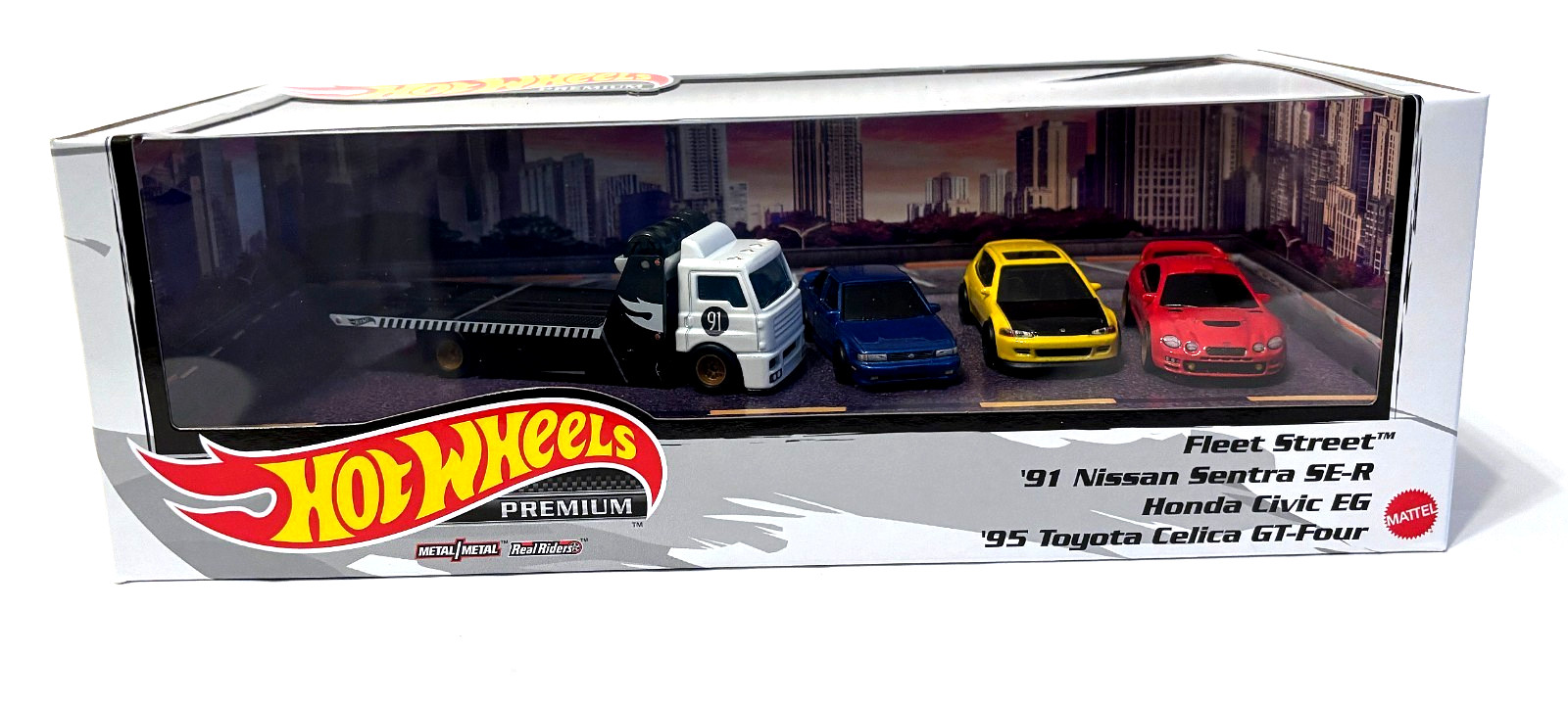 Hot Wheels Diorama Box Set HONDA CIVIC EG TOYOTA CELICA NISSAN SENTRA FLEET STRE