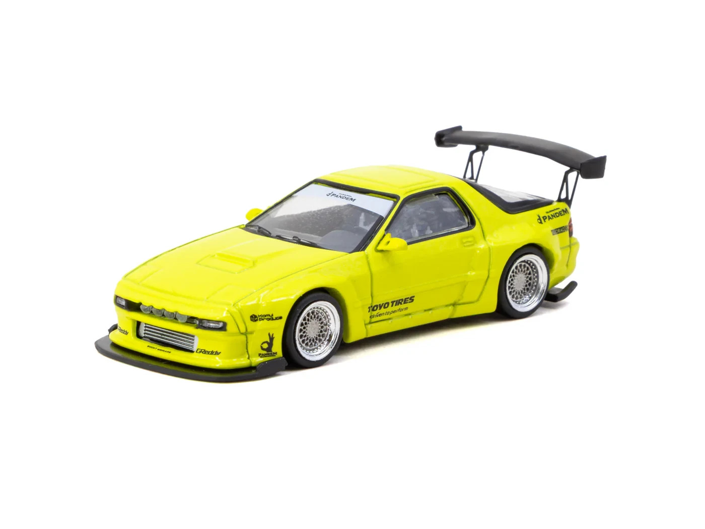Tarmac Works 1:64 Pandem Mazda RX-7 FC3S – Yellow