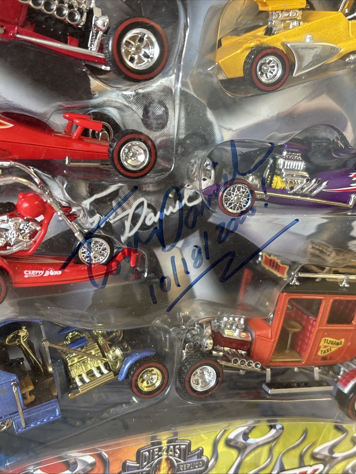 Tom Daniel Original Custom Show Rods 6 Car Collector Pack Autographed With Pins!