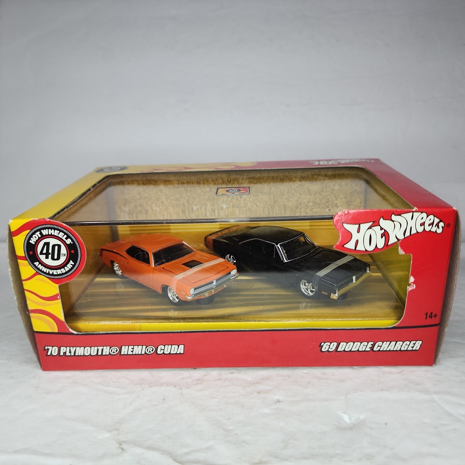 2007 Hot Wheels 40th Boulevard Burners ’70 Plymouth Hemi Cuda ’69 Dodge Charger