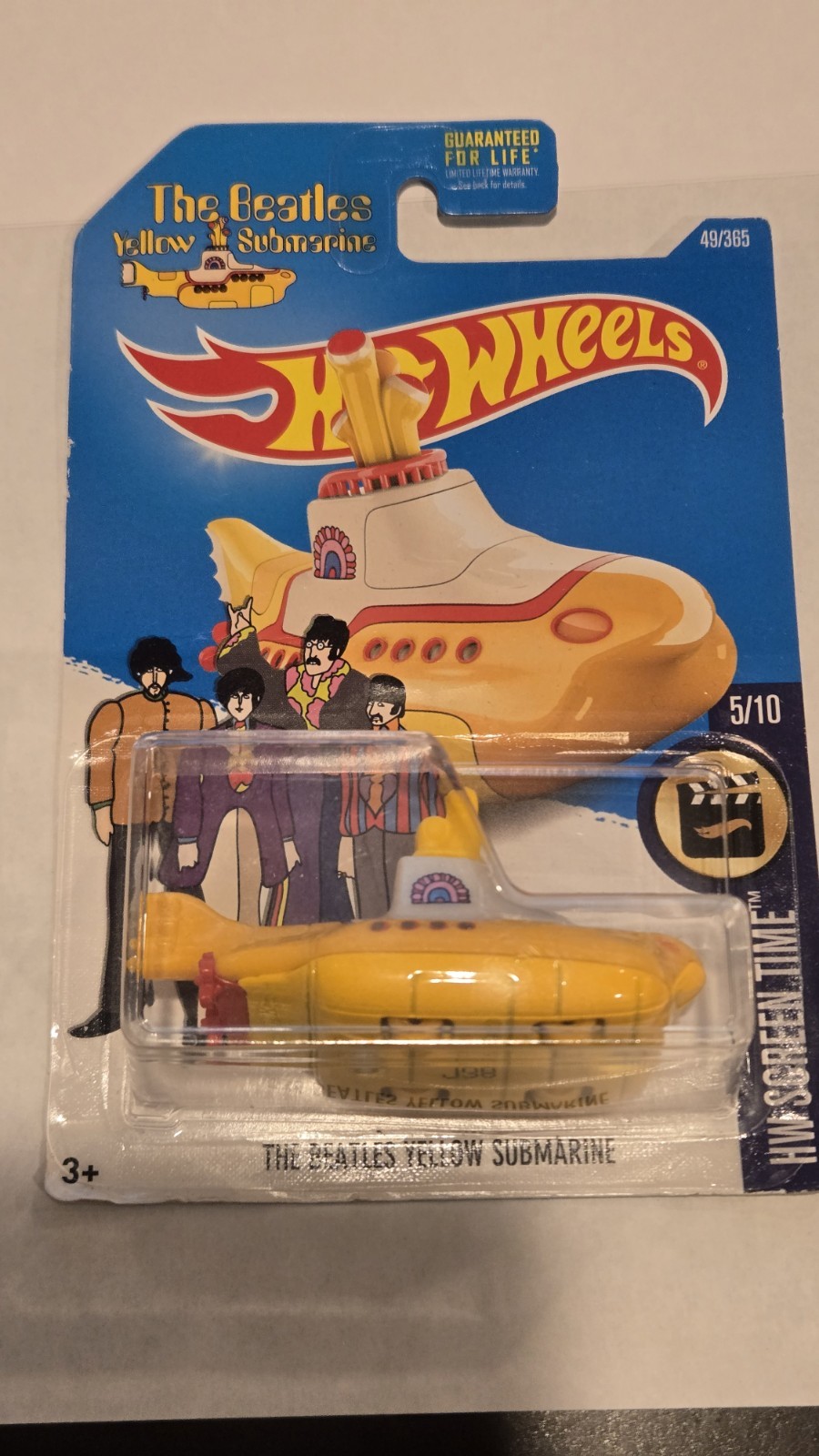 Hot Wheels The Beatles Yellow Submarine Movie HW Screen Time Blister Pack NEW