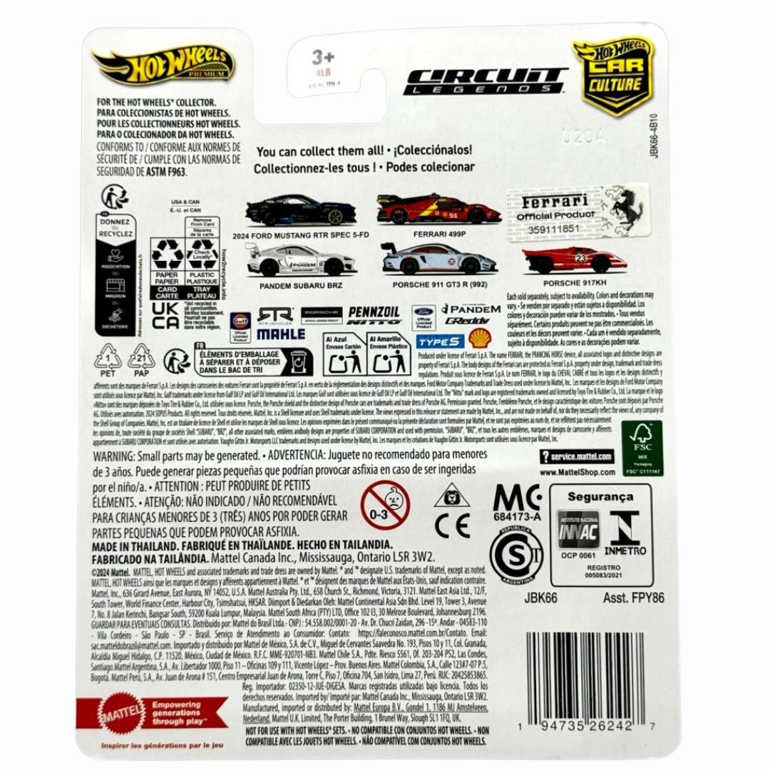 Hot Wheels Premium Car Circuit Legends Ferrari 499P | CUSTOM CHASE
