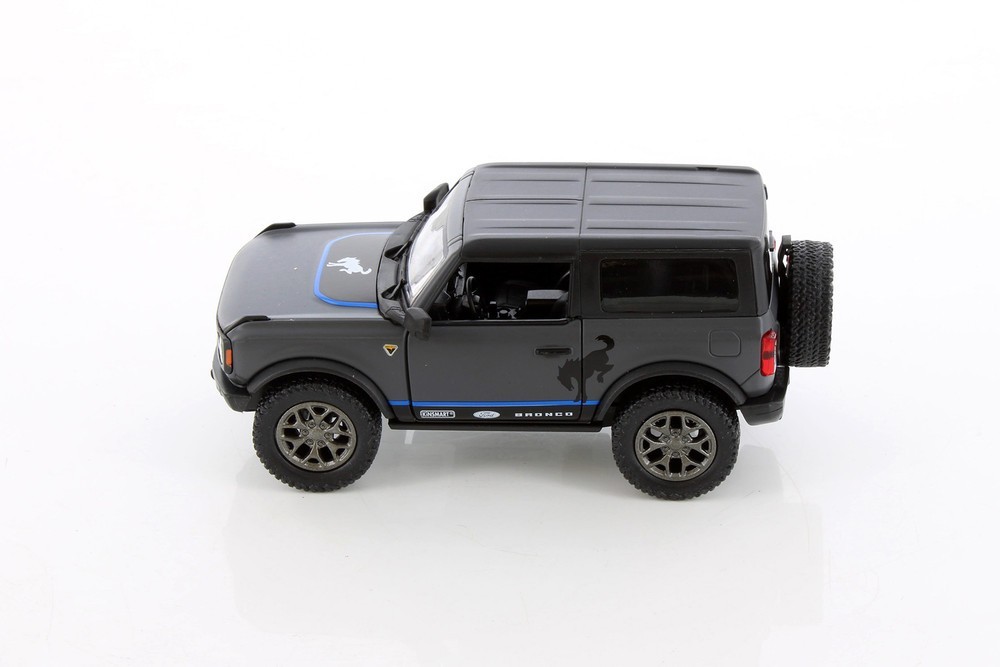 5438DFB 2022 BY KINSMART Ford Bronco Hard Top 1:34 Scale Diecast Gray(NO BOX)