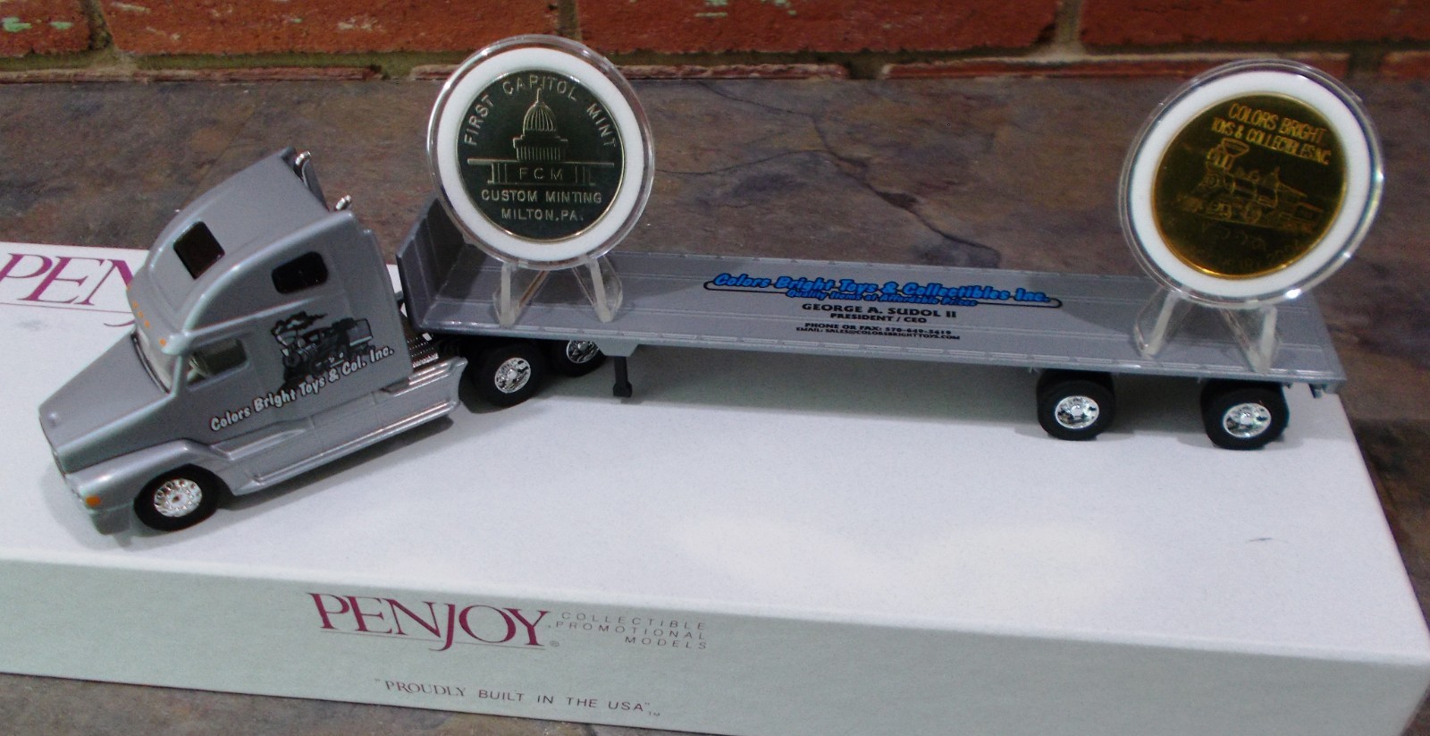 Colors Bright Toys Flatbed 10yrs First Capital Mint silver Penjoy Truck