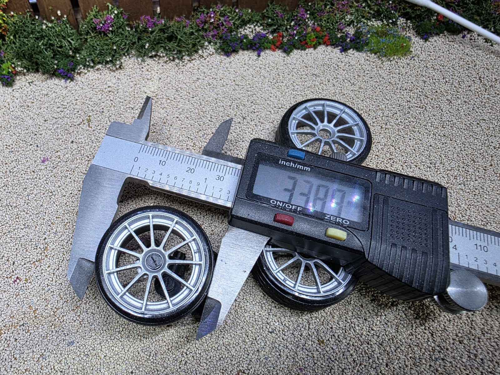 Rotiform DTM painted Set 1/18 Scale Silver with Rubber tyres MODIFIED Diecast