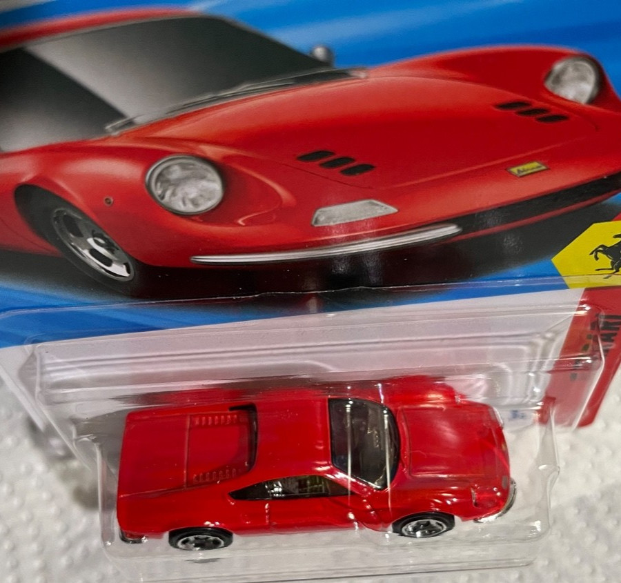 2026 Hot Wheels G & H Case / Ferrari Dino 206 GT / Lot of 4 / RED