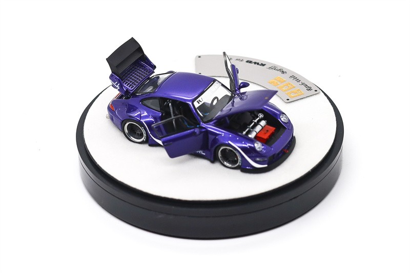 PGM 1:64 RWB 993 Army Girl Purple Diecast Model Car