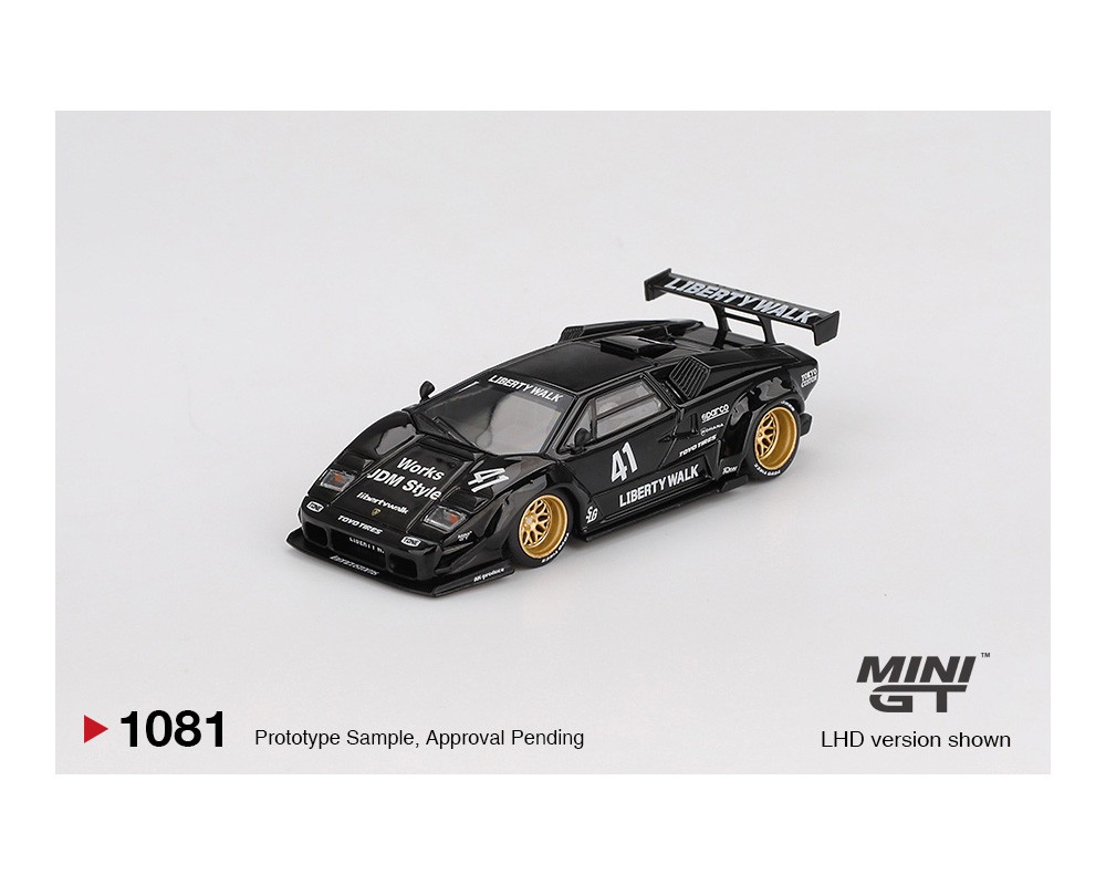 MINI GT #1081 – BLACK – LAMBORGHINI COUNTACH LB-WORKS LIBERTY WALK