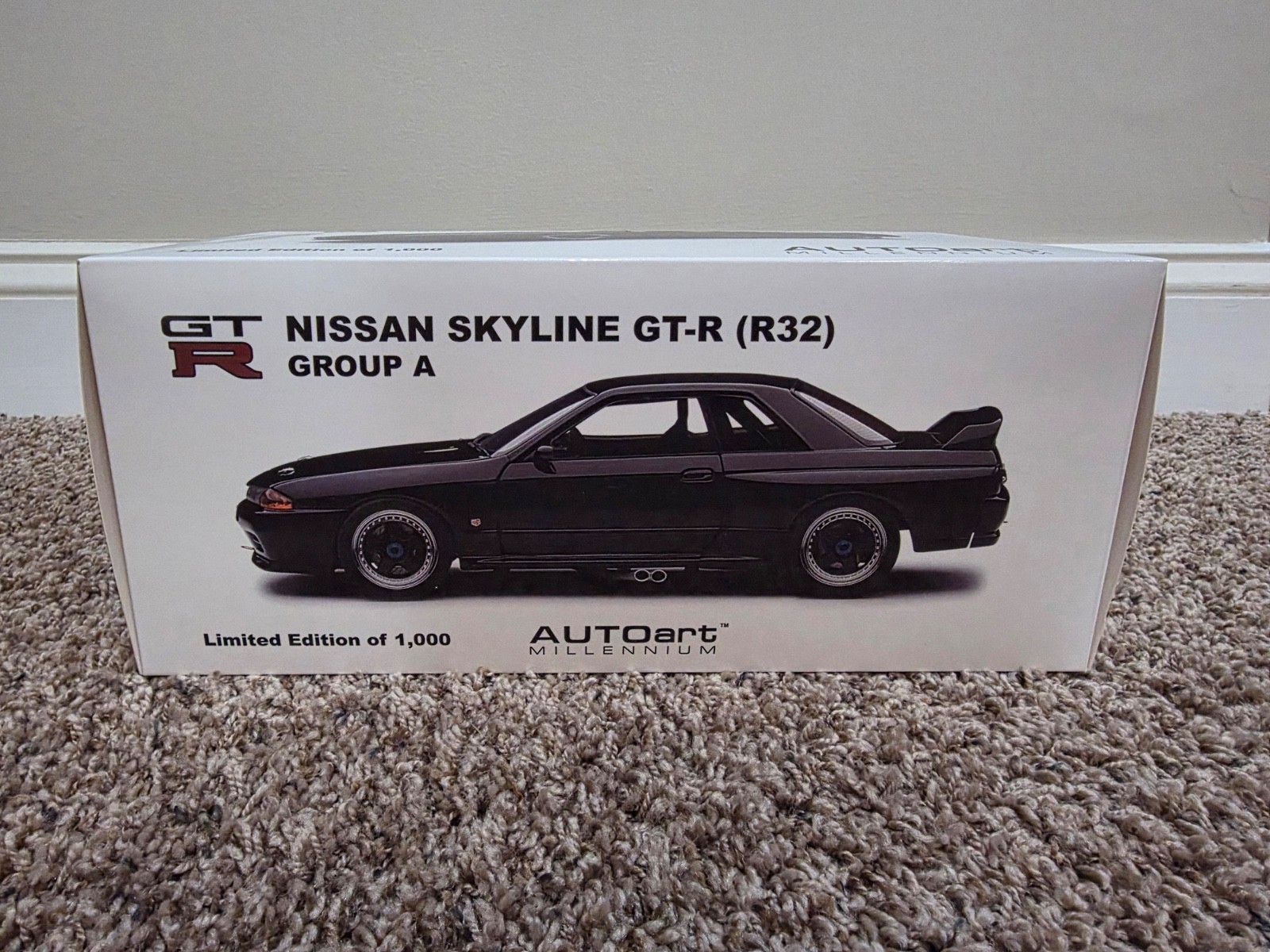AUTOart 1/18 Nissan Skyline GT-R GTR R32 Group A (Black) JDM Limited Production