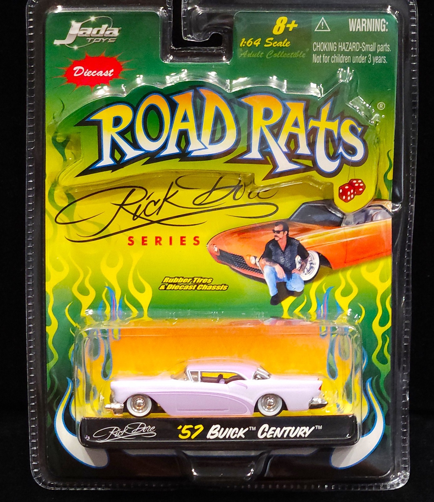 Jada 57 1957 Buick Century Rick Dore Kustoms Road Rats Hot Rod Detailed Car RARE