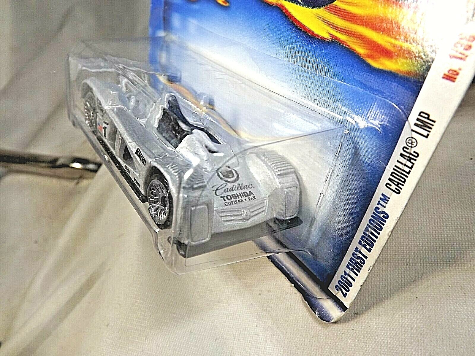 2001 Hot Wheels #13 First Editions 1/36 CADILLAC LMP Silver w/Chrome Lace Wheels