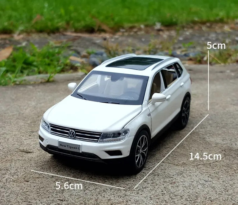 1:32 Volkswagen Tiguan SUV Alloy Diecast Car Model Sound Light Kid’s Toy Gift