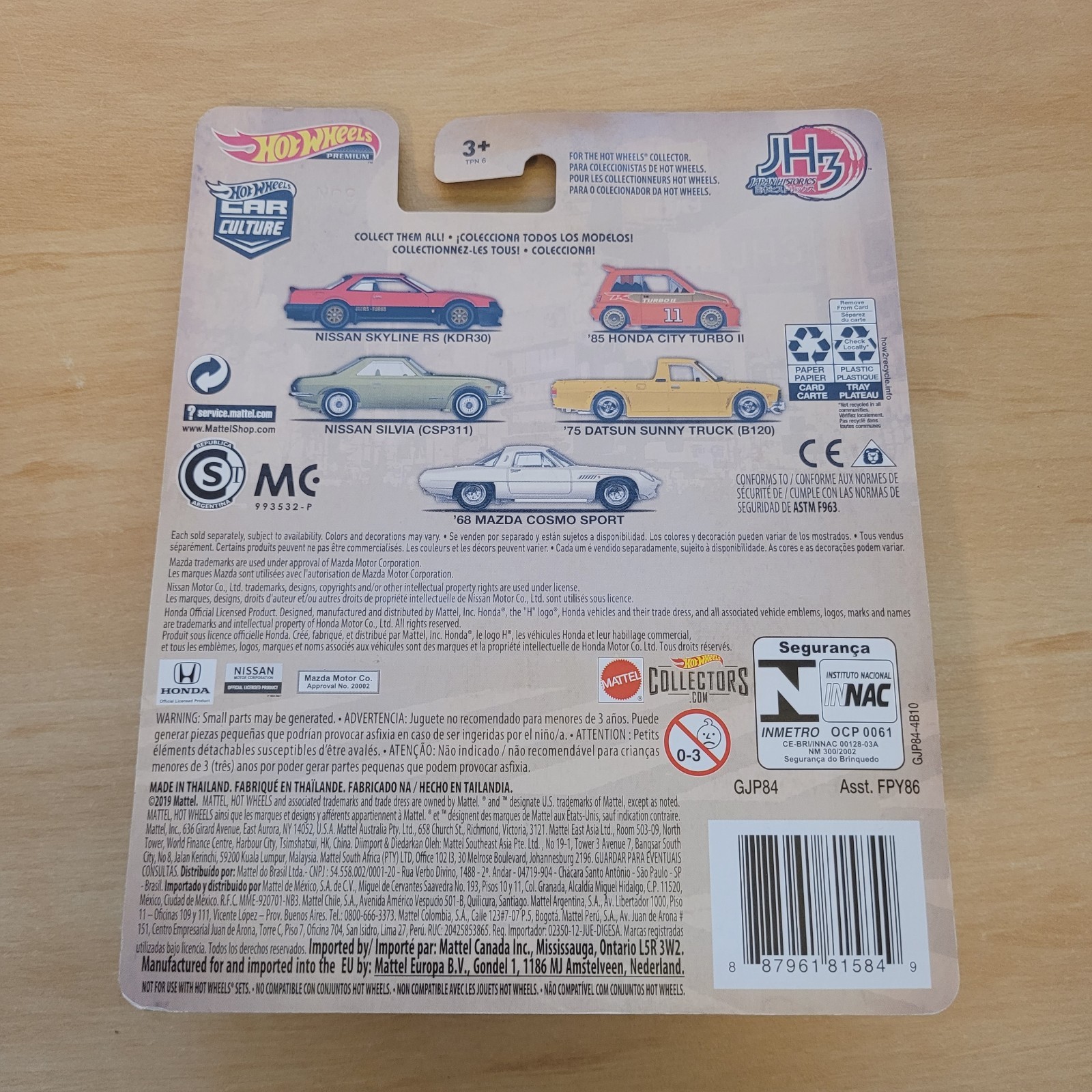 Hot Wheels Car Culture Japan Historics 3 Collection Metal Real Riders 1:64
