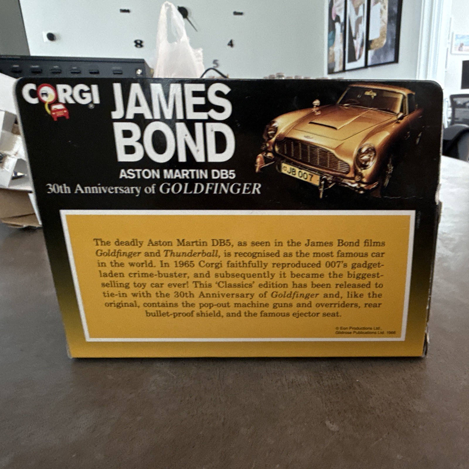 Corgi James Bond Aston Martin Goldfinger 30th Ann. Die-Cast Model – New in Box