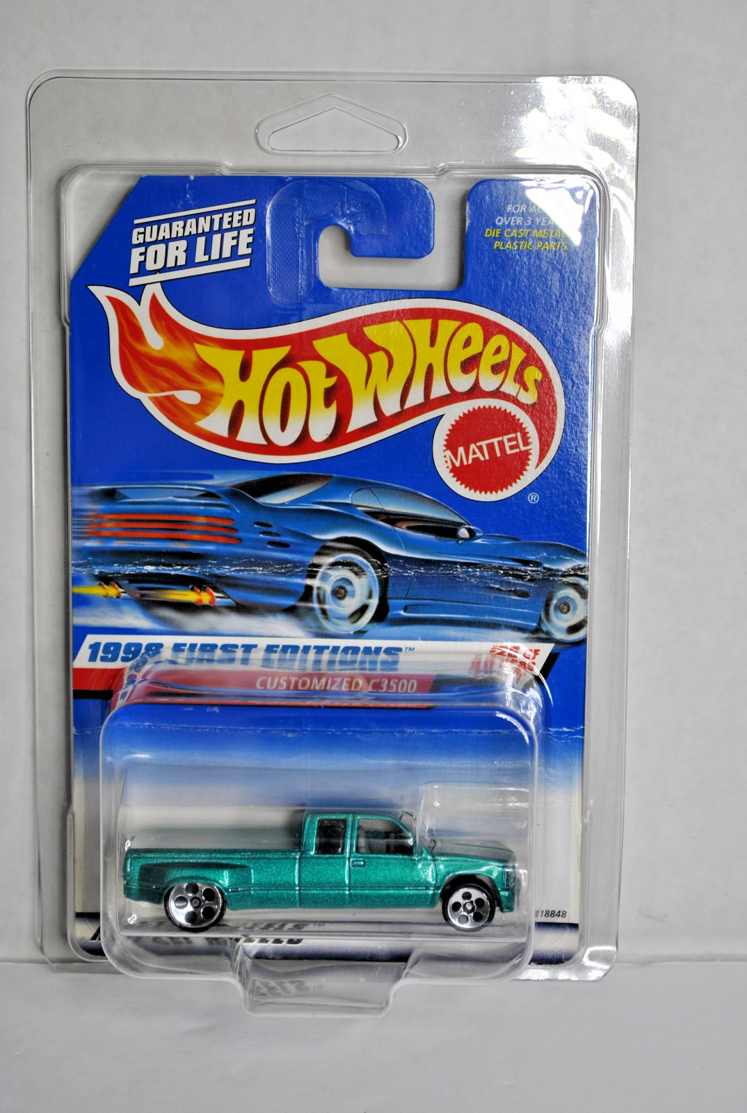 Hot Wheels Customized C3500 Rare No Tampo No Decal Variation 1998 First Editions