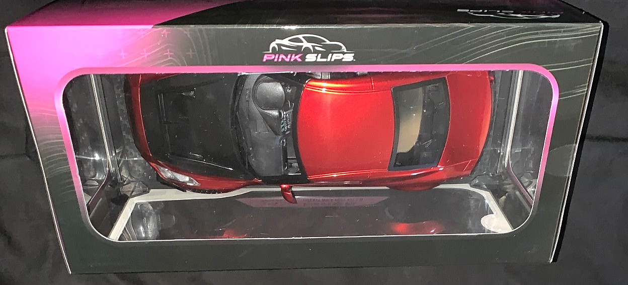 JADA 2025 1/18 DIECAST PINK SLIPS RED NISSAN GT-R (R35) W/LIBERTY WALK BODY KIT