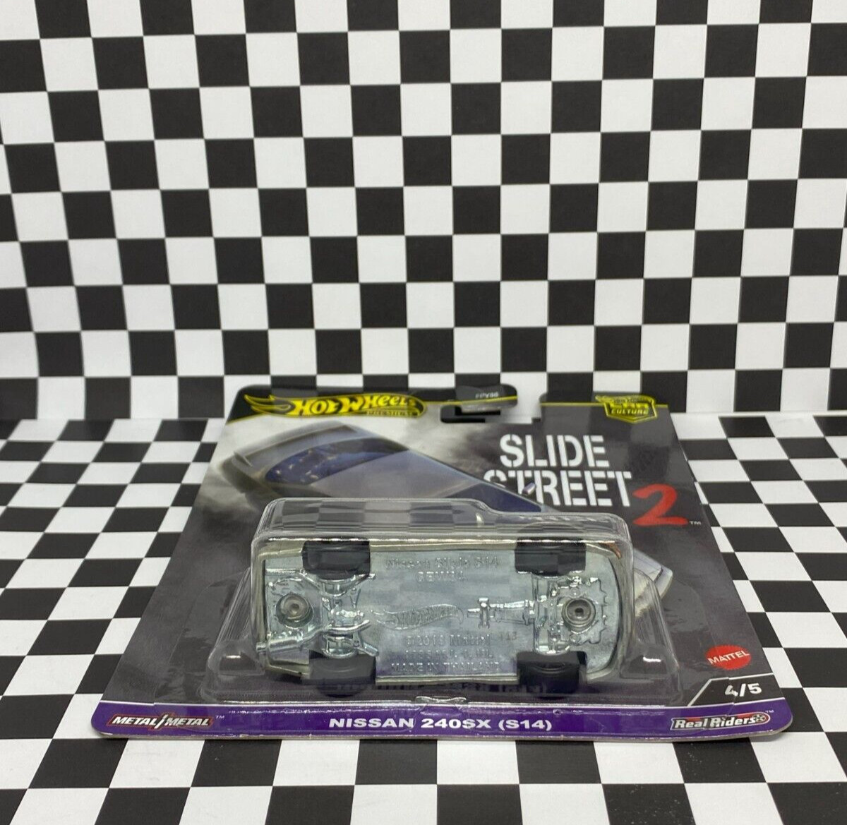 Hot Wheels 2024 Car Culture Slide Street 2 Gray Nissan 240SX S14 1/64