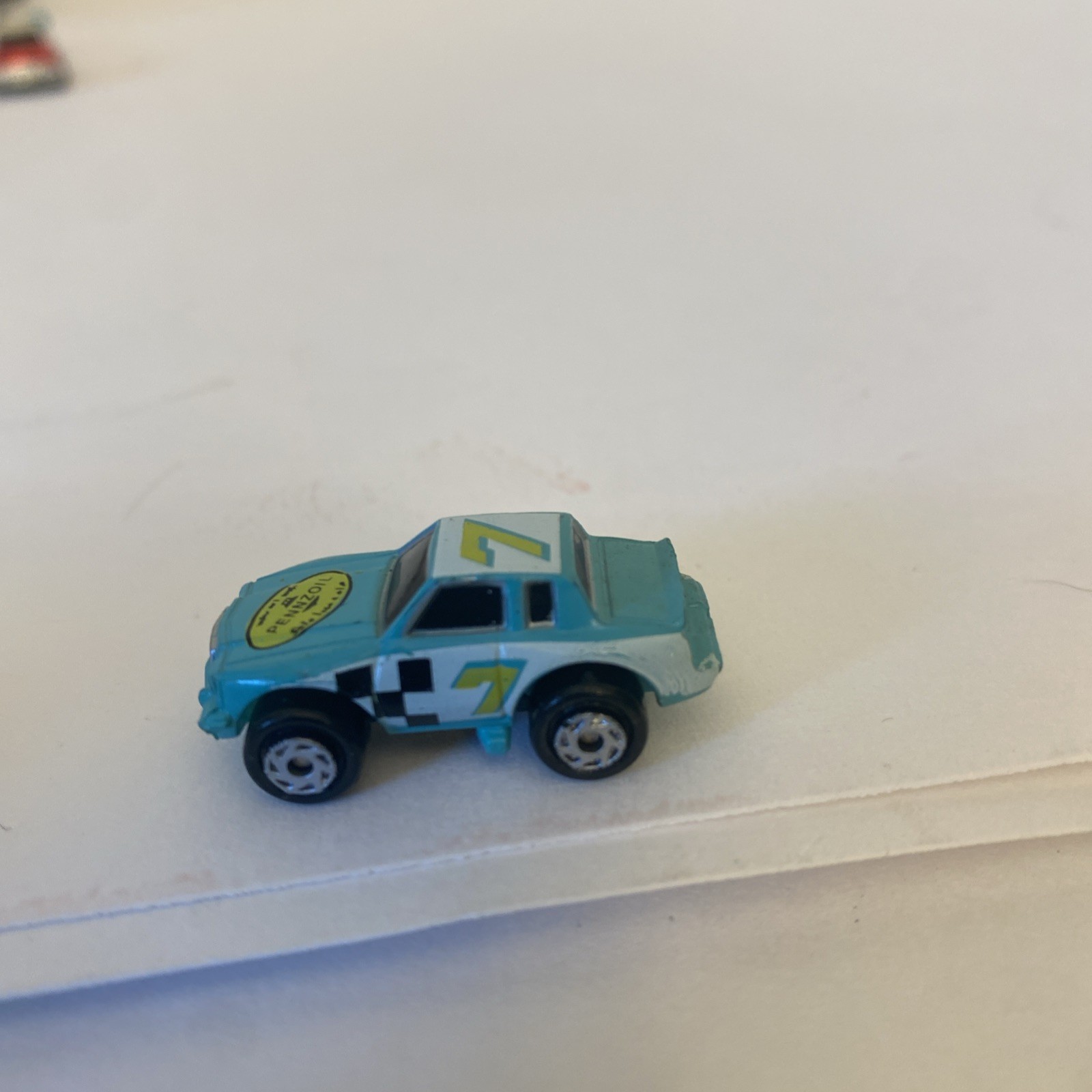 Rare Micro Machines 1990 Pontiac Grand Prix Pennzoil #7 Race Car From Galoob