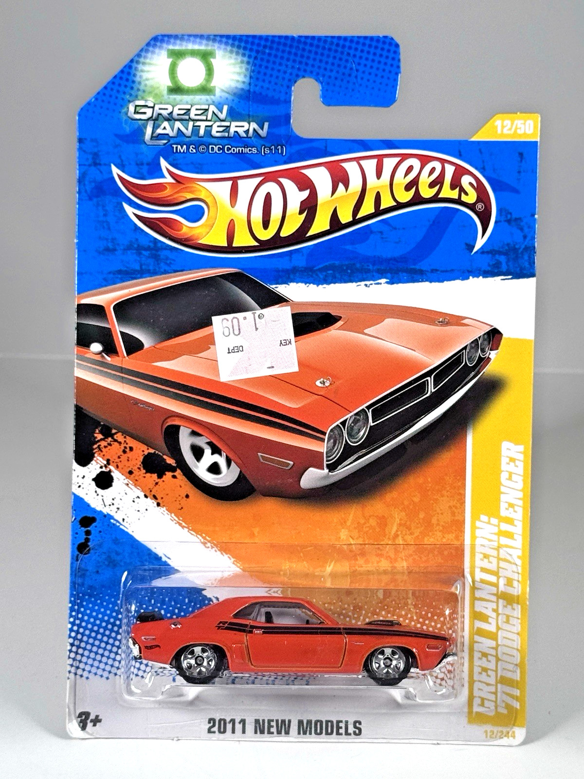 Hot Wheels Green Lantern: ’71 Dodge Challenger Orange 12/50 2011 New Models