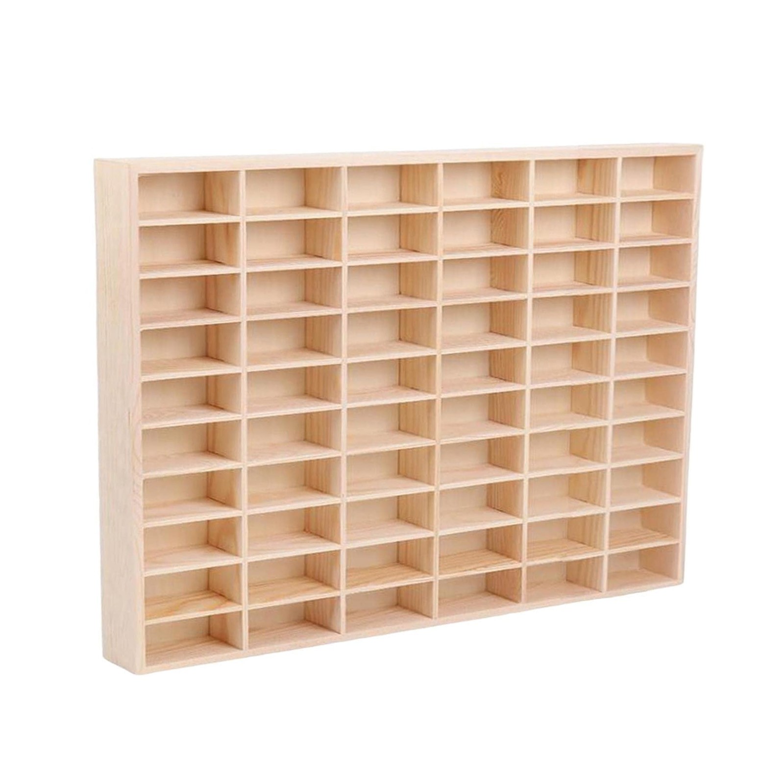 60/62/80 Grid 1:64 Toy Car Model Display Storage Case Wood Shelf Show Collection