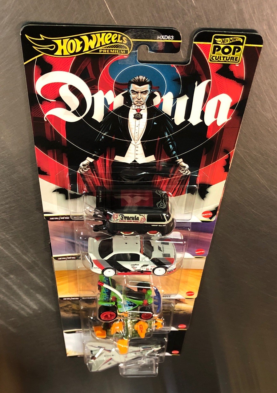 HOT WHEELS PREMIUM 2026 POP CULTURE ( SET OF 5 ) MOVIE CARS DRACULA KOOL KOMBI