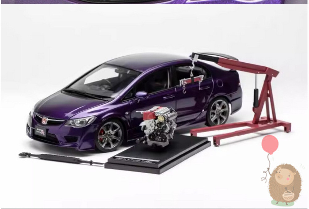 MOTORHELIX MH 1/18 Honda civic FD2 Later version Alloy Diecast Model Car Kid Toy