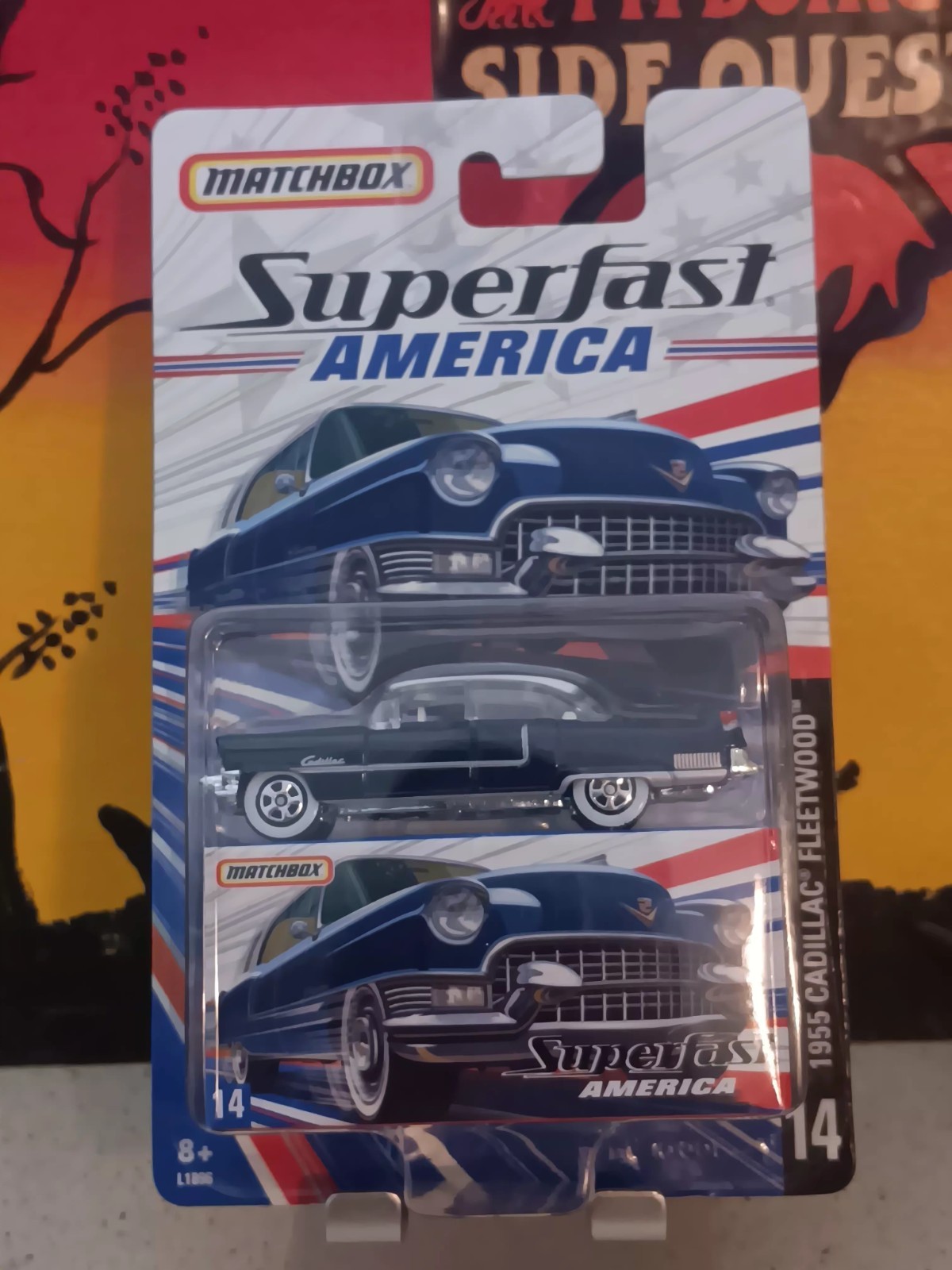 Matchbox 2006 SUPERFAST AMERICA #14 Metallic Dark Blue 1955 CADILLAC FLEETWOOD