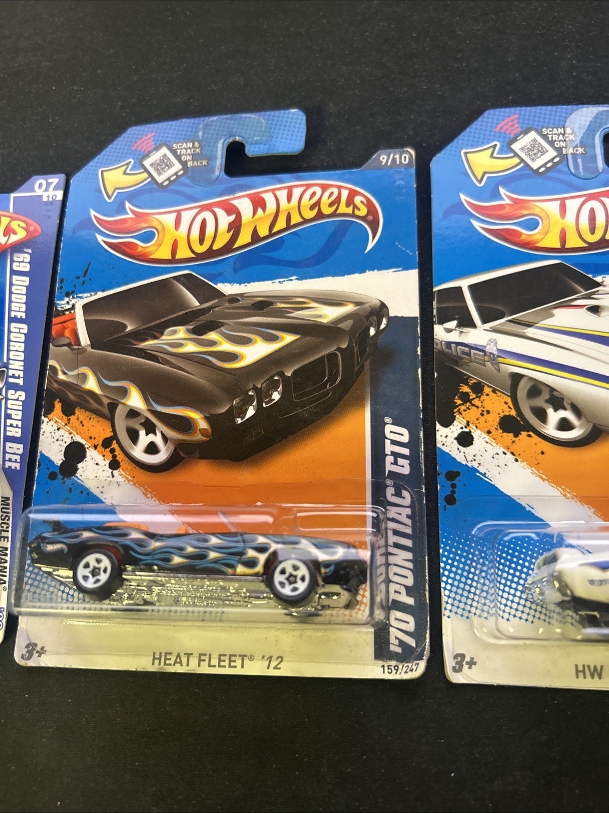 Hot Wheels 2 Muscle Mania, 1 Heat Fleet, 1 HW Main Street New Sealed lot Of 4￼