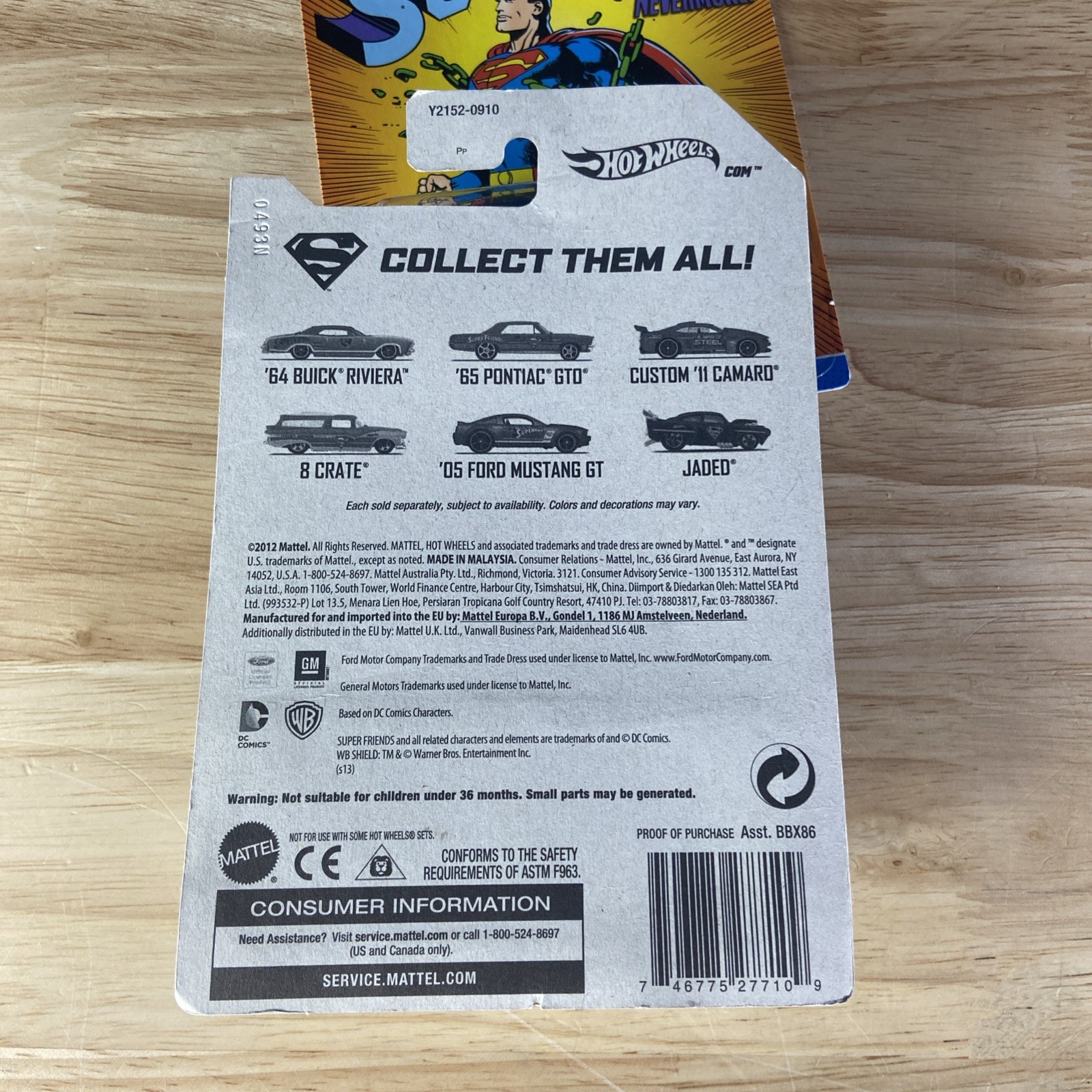 Hot Wheels 1965 Pontiac GTO. 8 Crate JadedKroger Exclusive ’13 Superman Lot Of 3