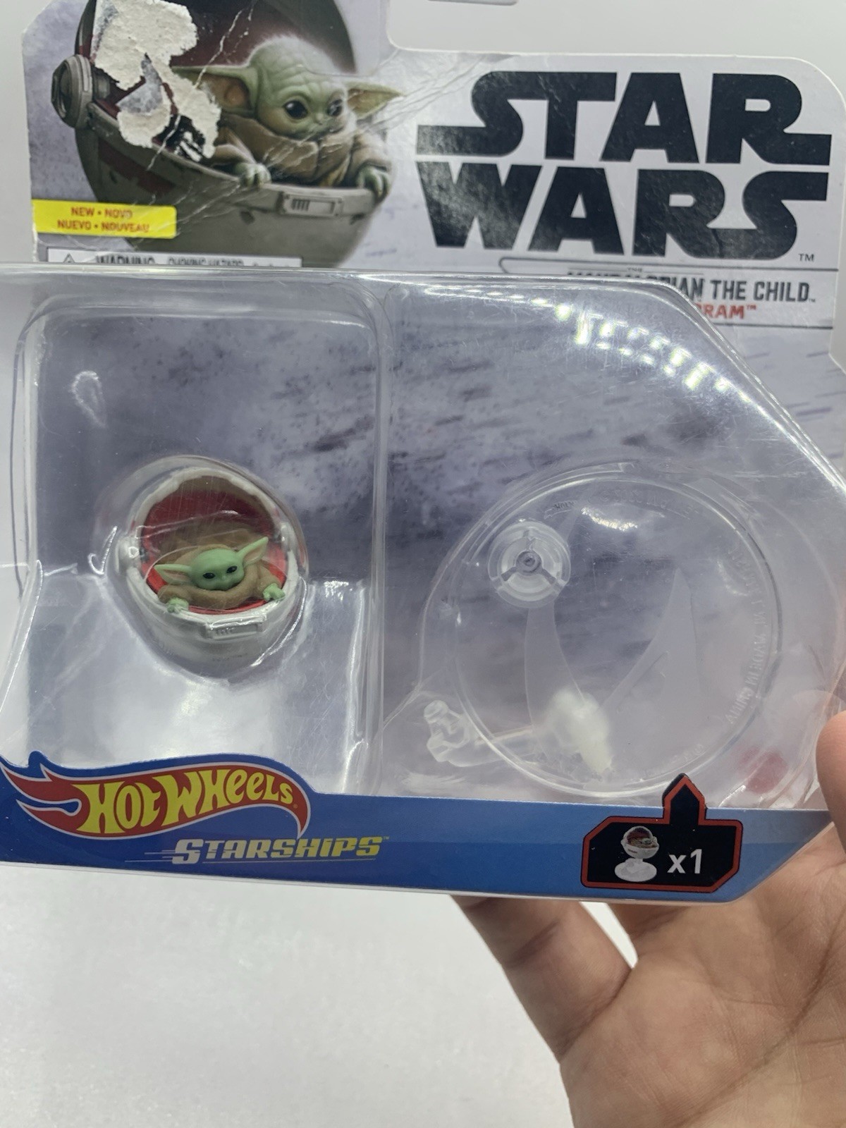 Hot Wheels Star Wars Starships The Mandalorian The Child Grogu in Hover Pram BA