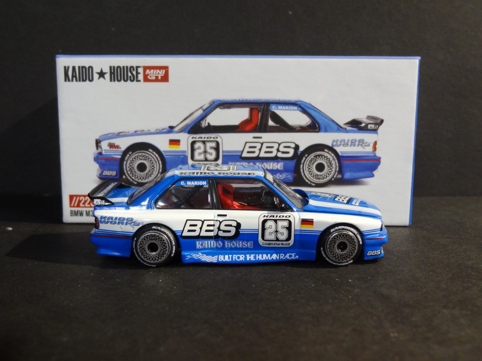 KAIDO HOUSE x MINI GT – BLUE – BMW M3 KAIDO TOURING CHAMP V1 #KHMG223
