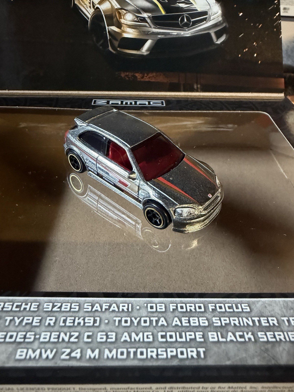 2025 Hot Wheels Silver Series Zamac ’99 Honda Civic Type R EK9 Loose