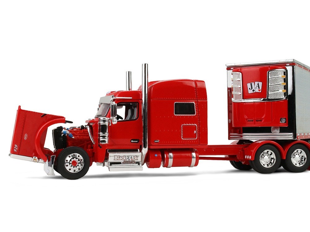 PETERBILT 589 W/SLEEPER & TRAILER BLACKJACK EXPRESS 1/64 DCP/FIRST GEAR 69-2170
