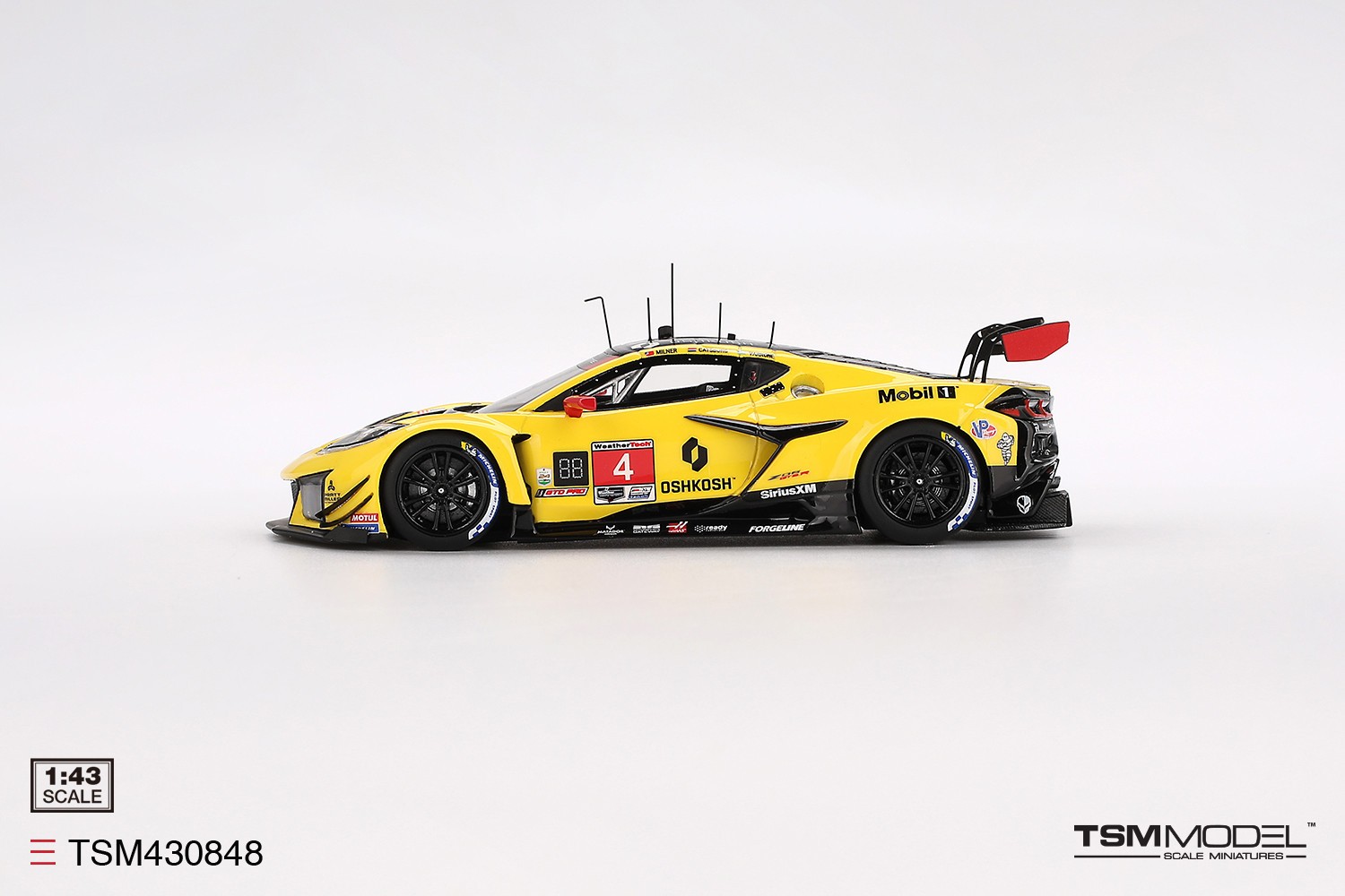 TSM-Model Chevrolet Corvette GT3.R -2025 24hr Daytona 1:43 Diecast Car TSM430848