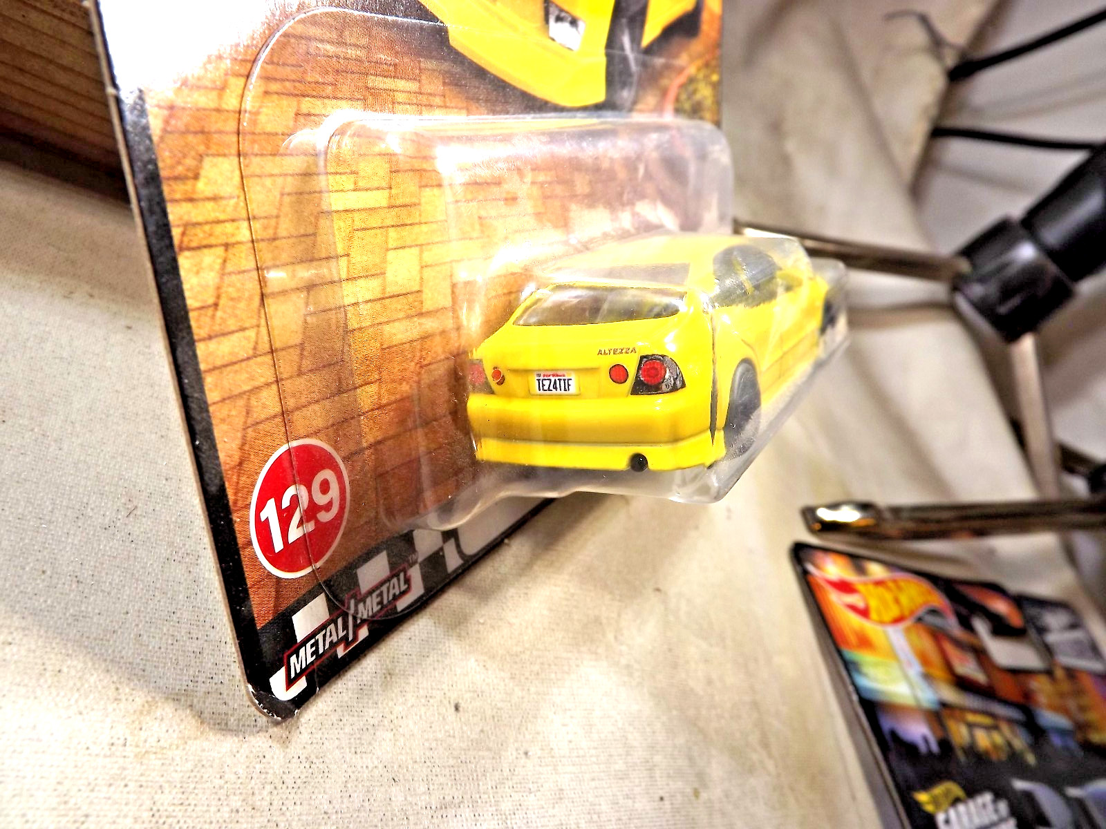2025 Hot Wheels Premium Boulevard #129 ’98 TOYOTA ALTEZZA Yellow w/Real Riders
