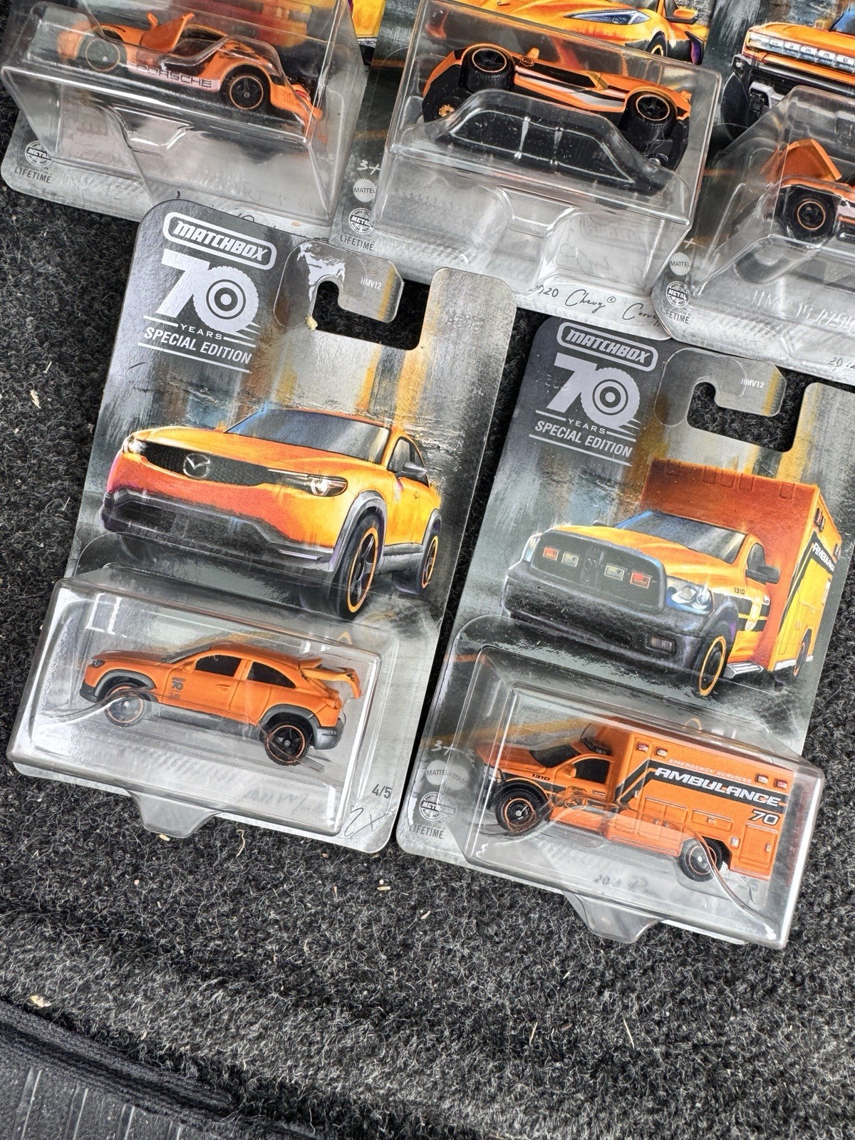2023-Matchbox-Moving Parts 70th Anniversary Special Edition SET OF 5-1:64 NEW