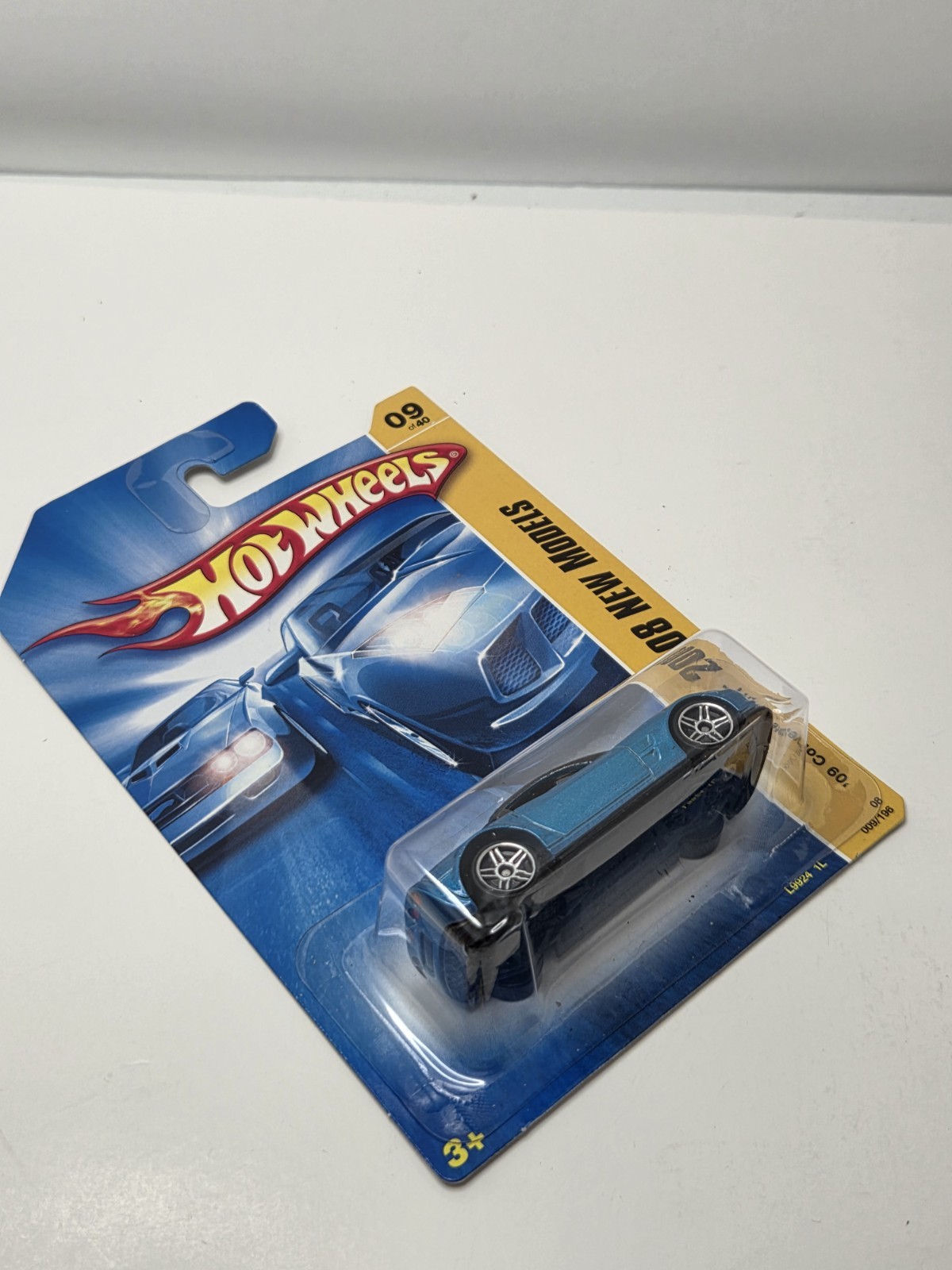 2008 Hot Wheels ERROR ‘09 Corvette ZR1 Blue Variant Y5 Wheel ERROR