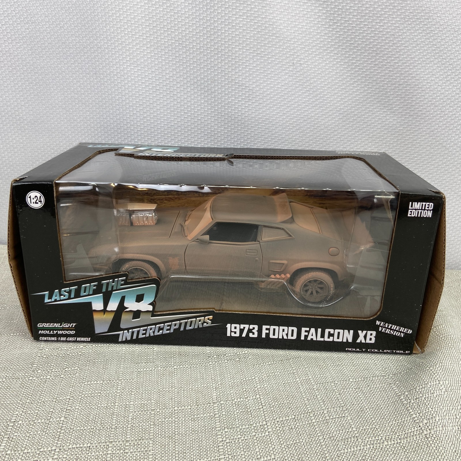 Last Of The V8 Interceptors 1973 Ford Falcon Mad Max (Weathered) Greenlight 1/24