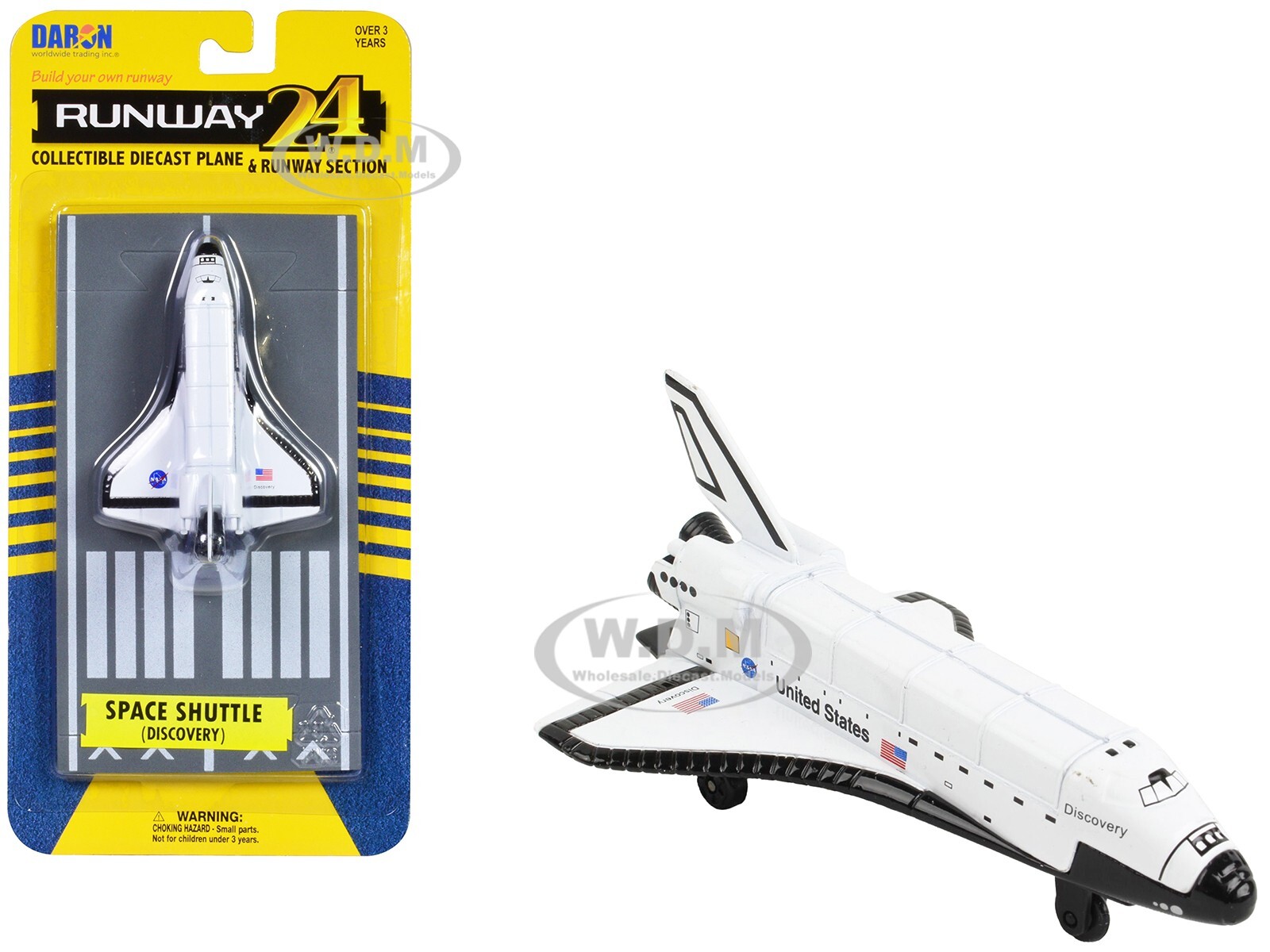 NASA “DISCOVERY” SPACE SHUTTLE “UNITED STATES” DIECAST MODEL BY RUNWAY24 RW220