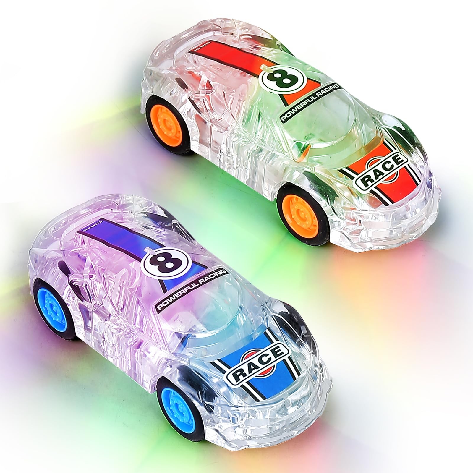 Race Cars Toys Light Up Toys Pull Back Cars Set 3 4 5 6 7 8 Years Party Gift