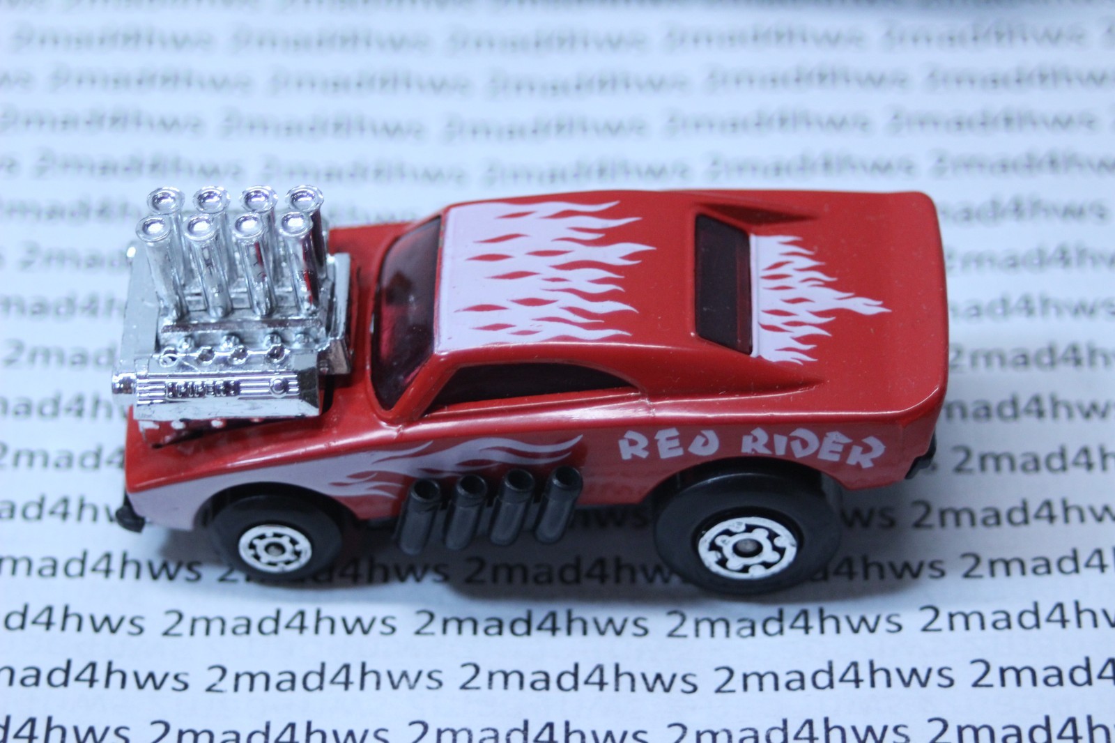 MATCHBOX LESNEY SUPERFAST MB48 RED RIDER- RARE USA PICTURE BOX, BOXED VINTAGE