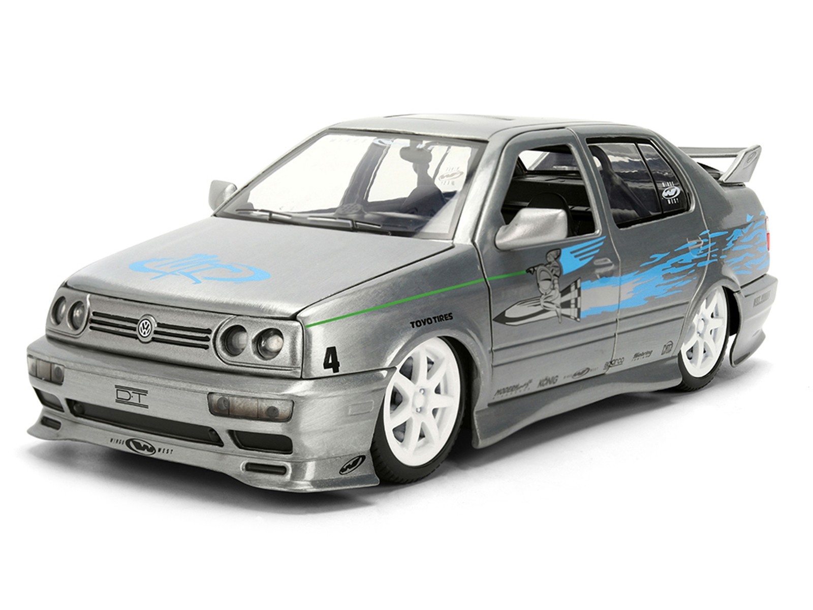 VOLKSWAGEN JETTA COLOR BRUSH “FAST & FURIOUS 25 YEARS” 1/24 MODEL BY JADA 37820