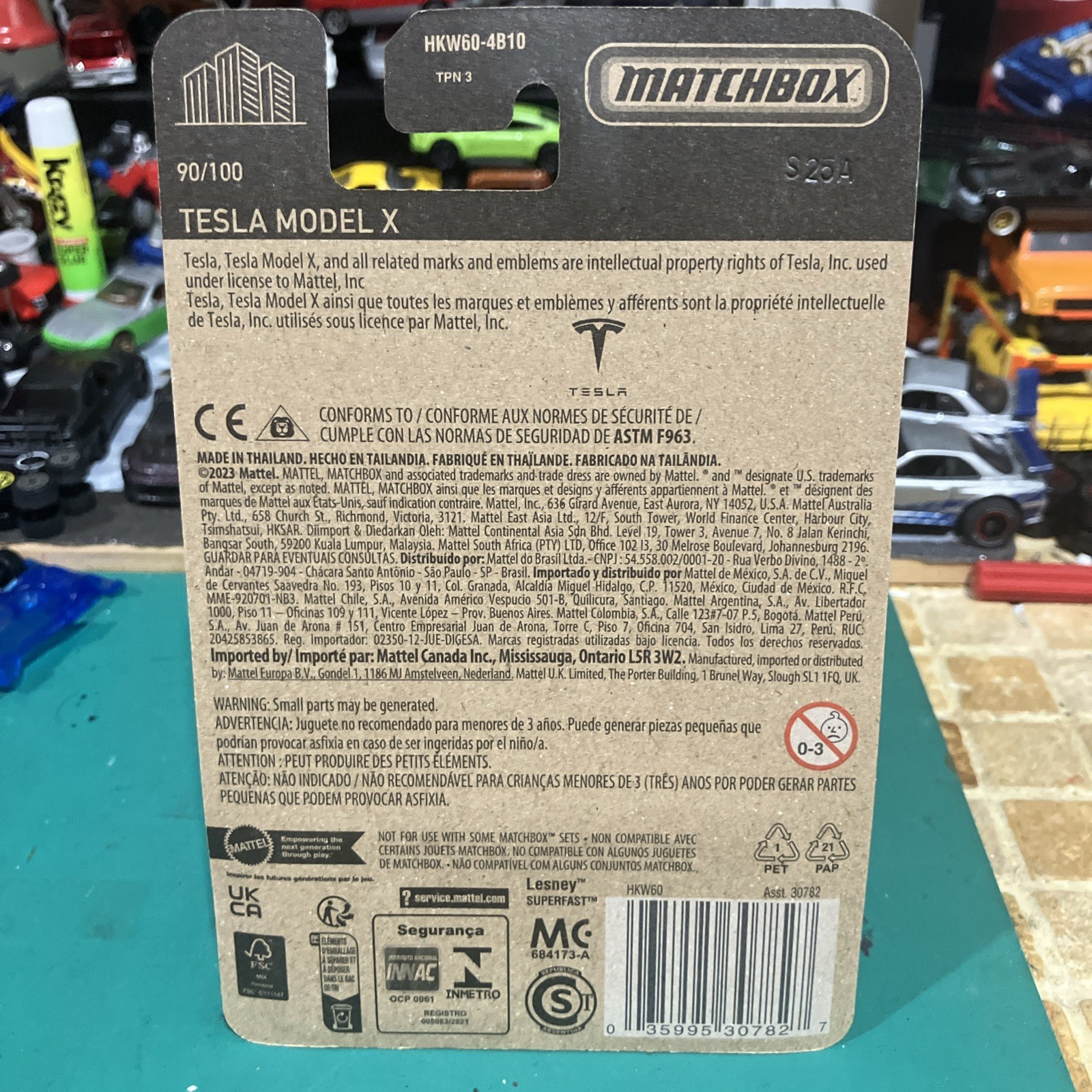 Tesla Model X Matchbox
