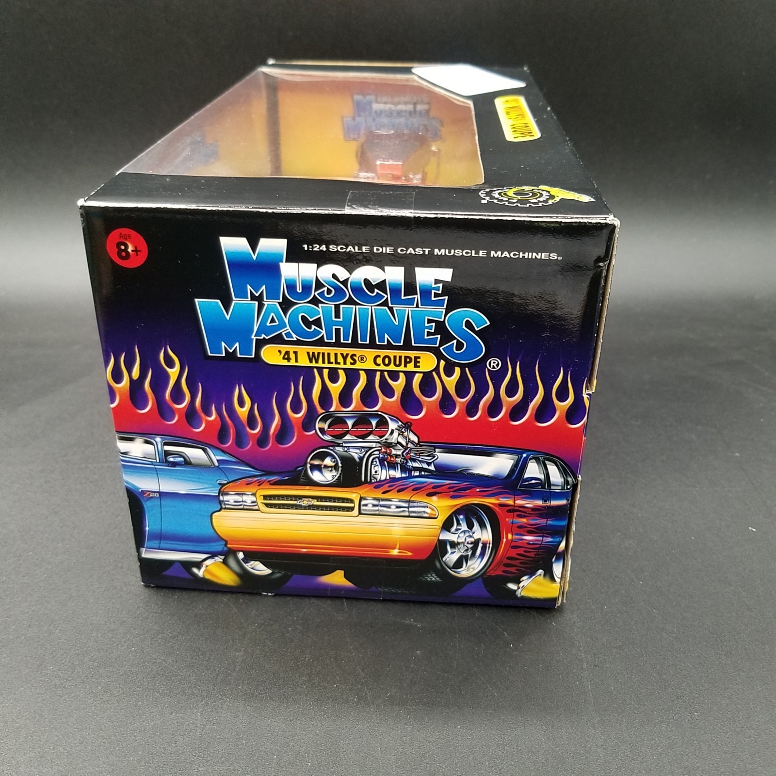 Muscle Machines Orange ‘41 Willys Coupe Diecast Too Cool 1:24 New Vtg 2003