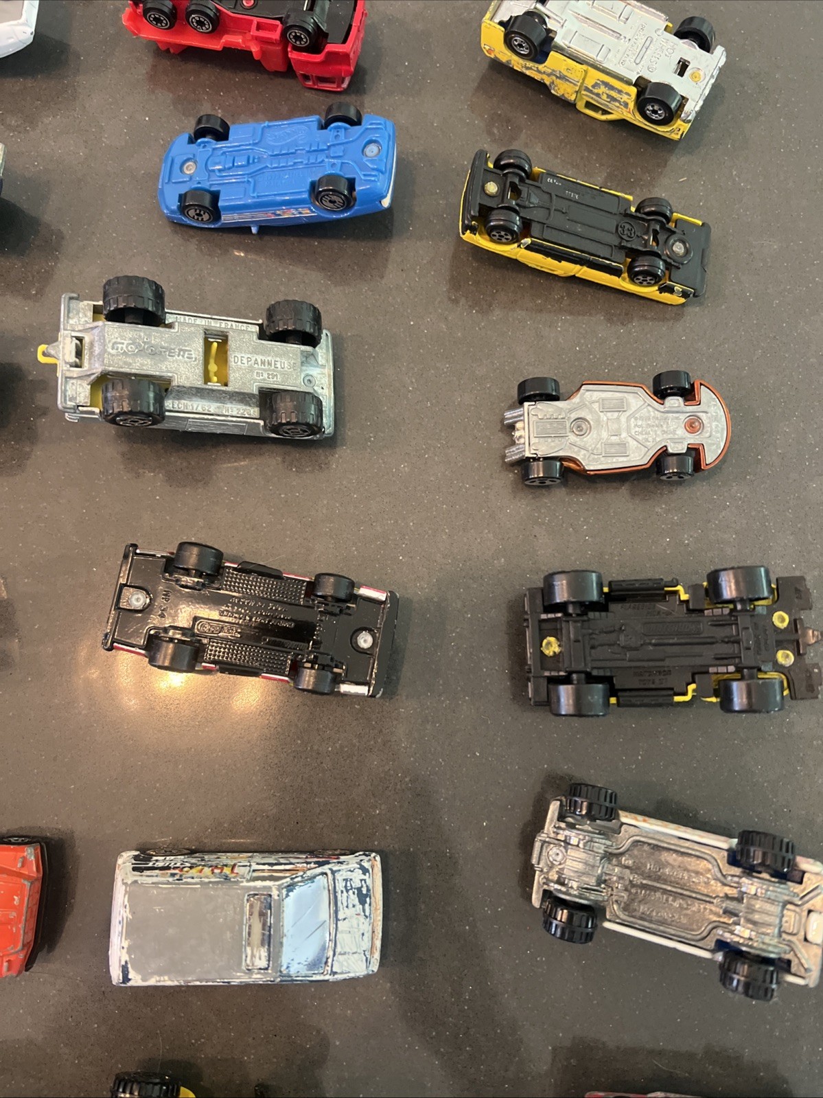 Lot Of 33 Diecast & Plastic Vintage Cars Trucks Mixed Brands See Description