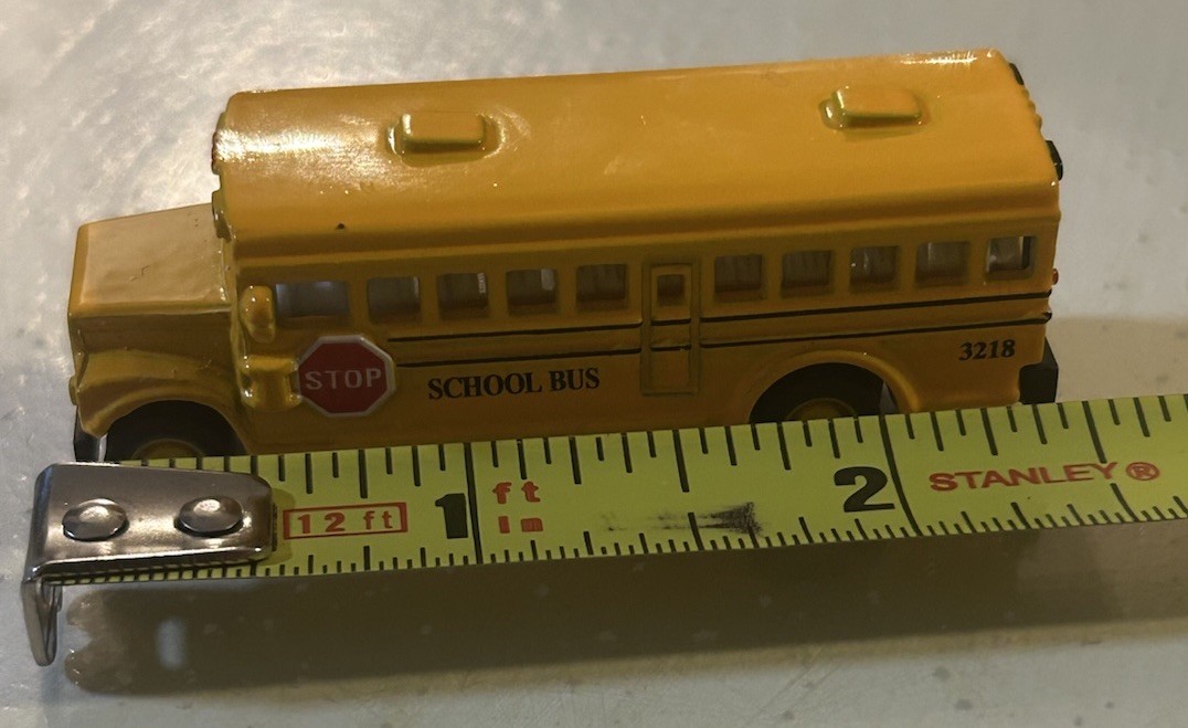 Kintoy 2.5” Inch Mini Yellow School Bus Diecast Model CAR with pull back action