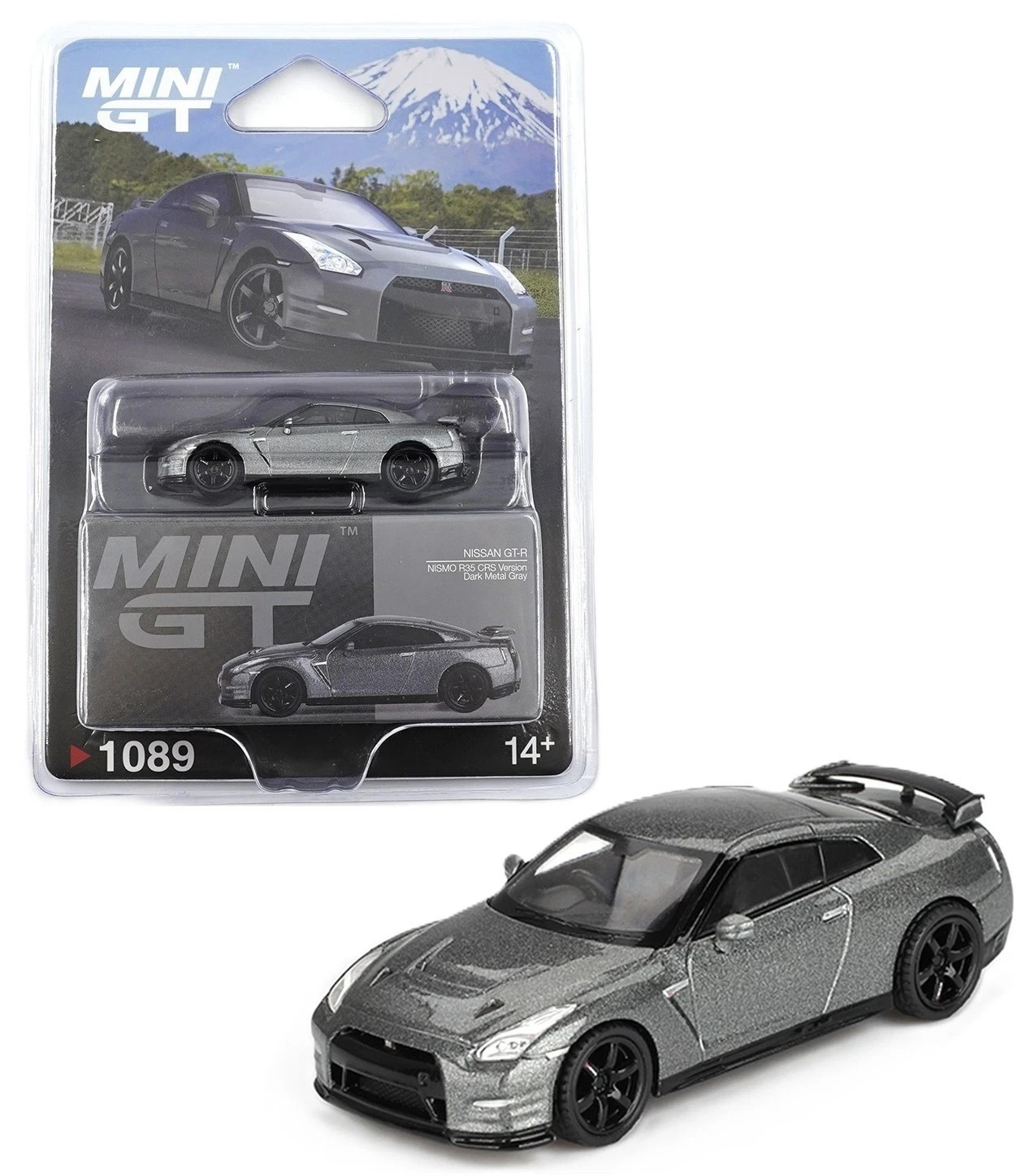 Mini GT 1:64 2013 Nissan GT-R NISMO R35 CRS Version Dark Metal Gray MGT01089-4J