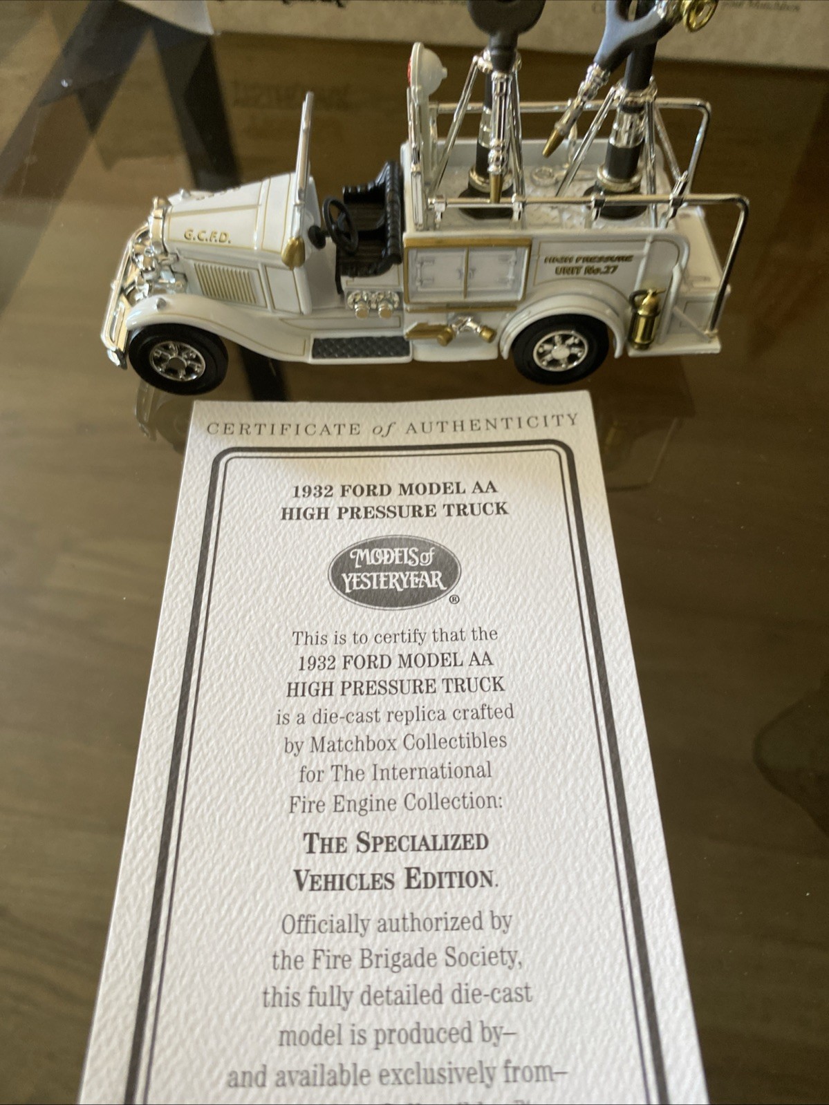 Matchbox Models Of Yesteryear 1932 Ford Model AA High Pressure Truck Box And Coa