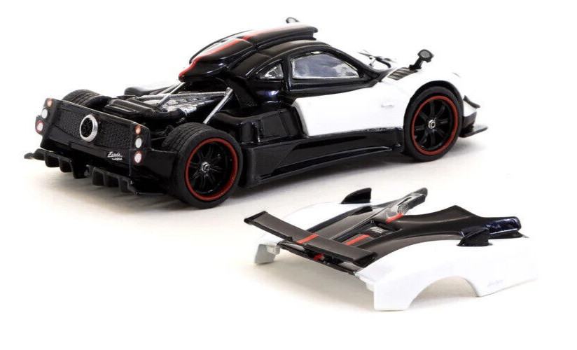 Tarmac Works GLOBAL64 Pagani Zonda Cinque Bianco Benny 1:64 Scale Diecast Car